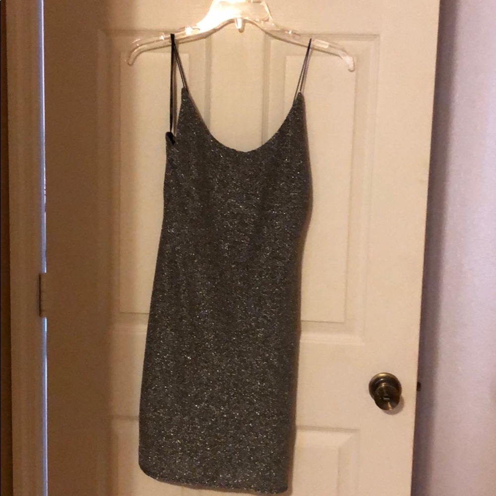 Forever 21 silver knit dress